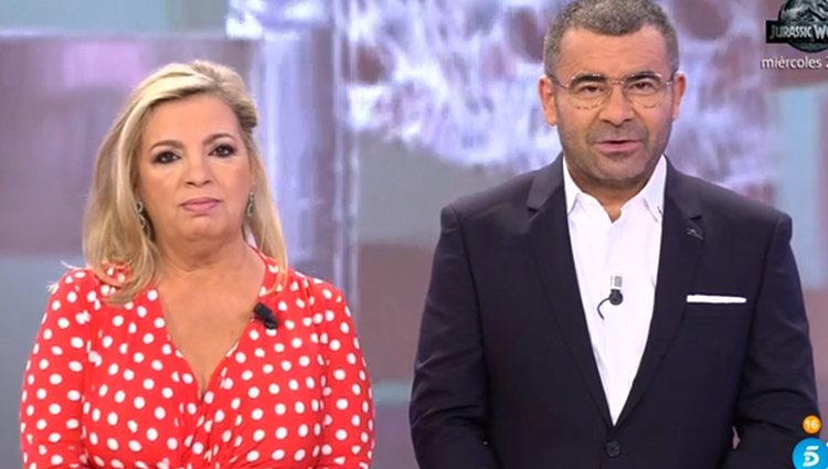 Jorge Javier Vázquez y Terelu Campos en 'Sálvame' Foto: Telecinco