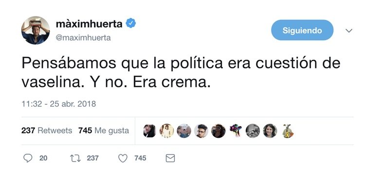 Tuit sobre la política en general