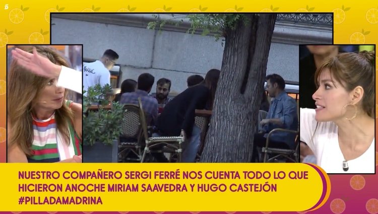 Saavedra, muy enfadada tras ver las imágenes / Telecinco.es