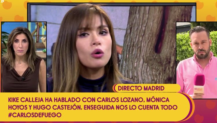 Saavedra estaba en plató cuando Calleja dio la información / Telecinco.es