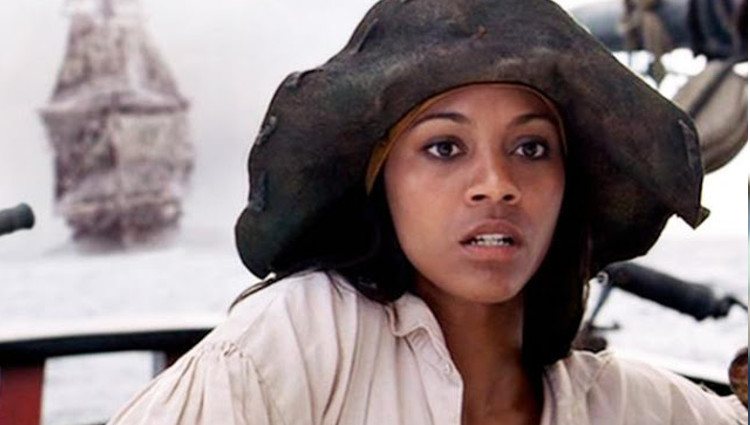 Zoe Saldaña como Ana María en 'Piratas del Caribe: La maldición de la Perla Negra