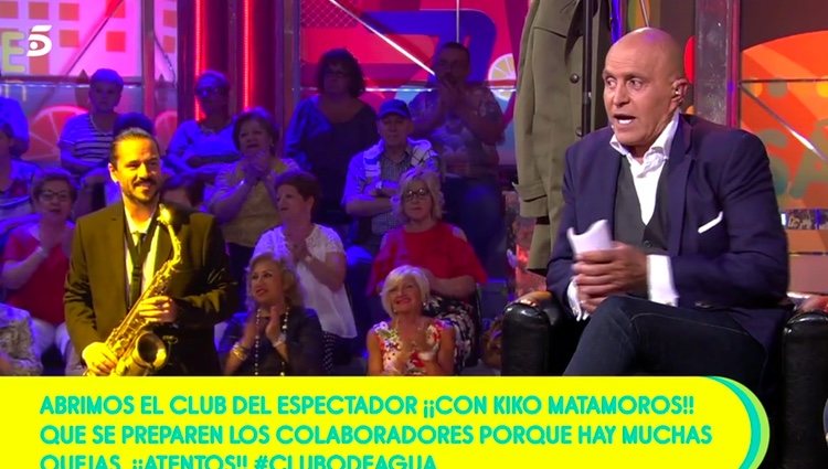 Kiko Matamoros hablando con Mila Ximénez / Foto: telecinco.es