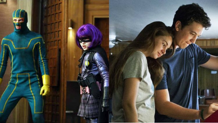 Los protagonistas de las películas 'Kick-Ass' (2010) y 'Aquí y ahora' (2013)