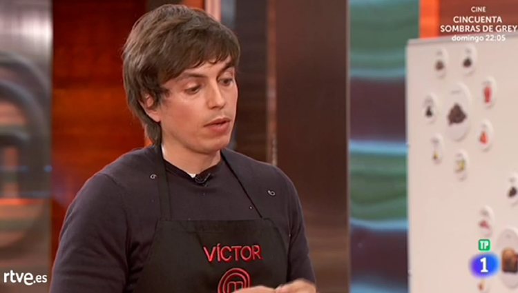 Víctor presenta su plato de eliminación en 'MasterChef 6'