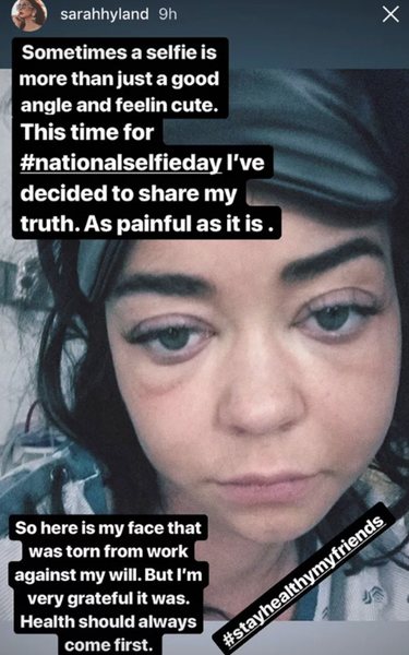 Sarah Hyland hospitalizada comparte el proceso/Instagram