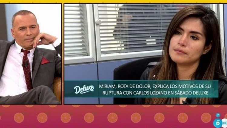 Miriam Saavedra y Carlos Lozano en uno de sus muchos encontronazos / Foto: telecinco.es