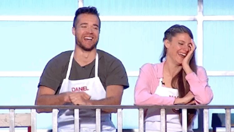 Dani y Marta en el balcón de 'MasterChef 6'