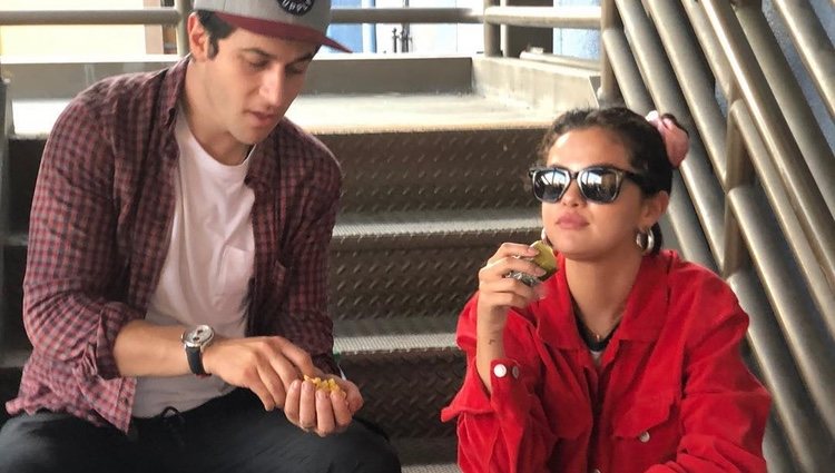 Selena Gomez y David Henrie durante el 4 de julio / Fuente: Instagram