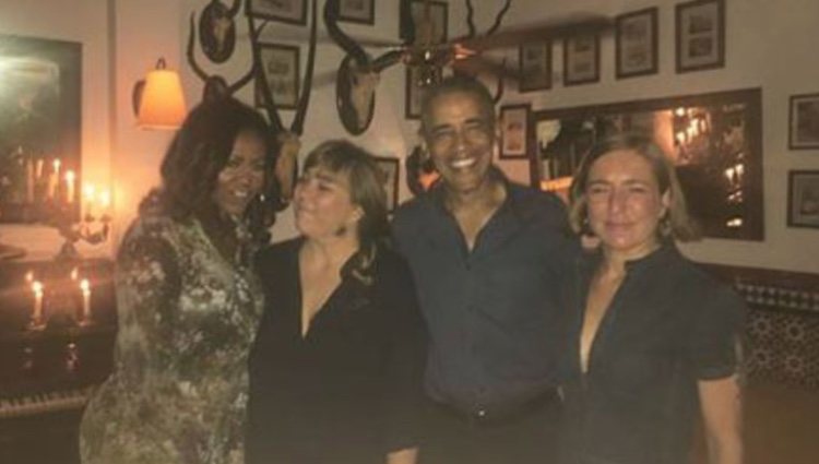 Michelle y Barack Obama en el restaurante La Parra/ Fuente: Instagram