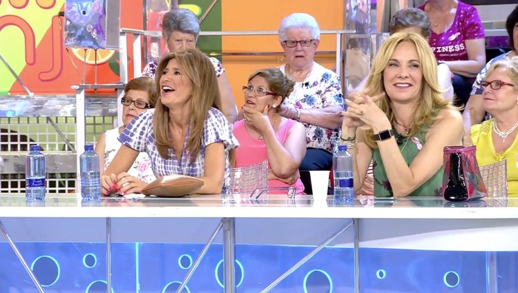 Gema López y Belén Rodríguez celebran la victoria de Kiko Hernández / Telecinco.es