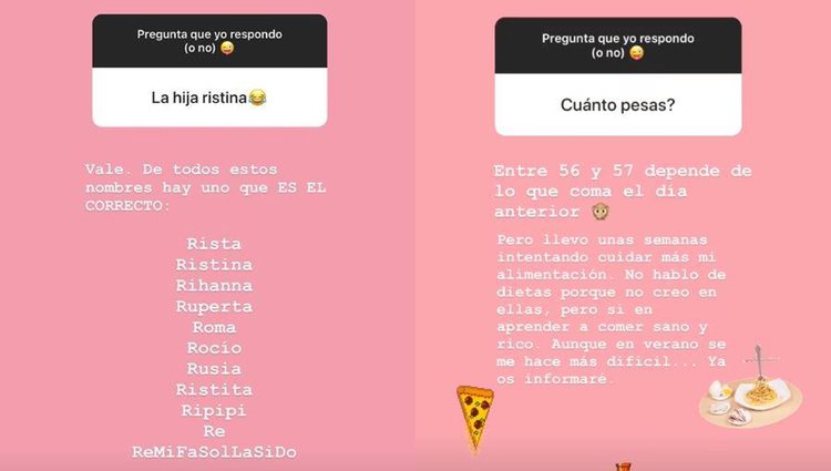 Alguna de las preguntas que Laura Escanes respondió de sus fans / Instagram