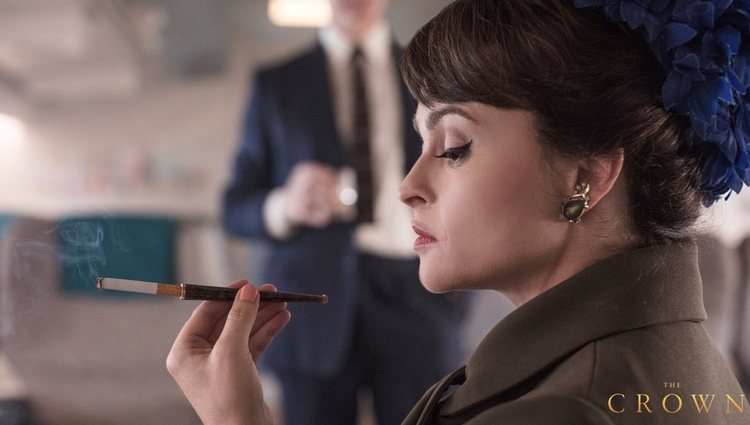 Helena Bonham Carter como la Princesa Margarita en 'The Crown'/Fuente:Twitter