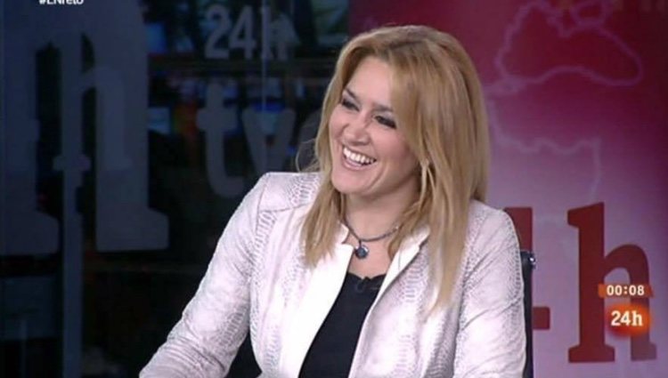 Esther Jaén en la tertulia 'La noche en 24 horas'/Fuente:Facebook