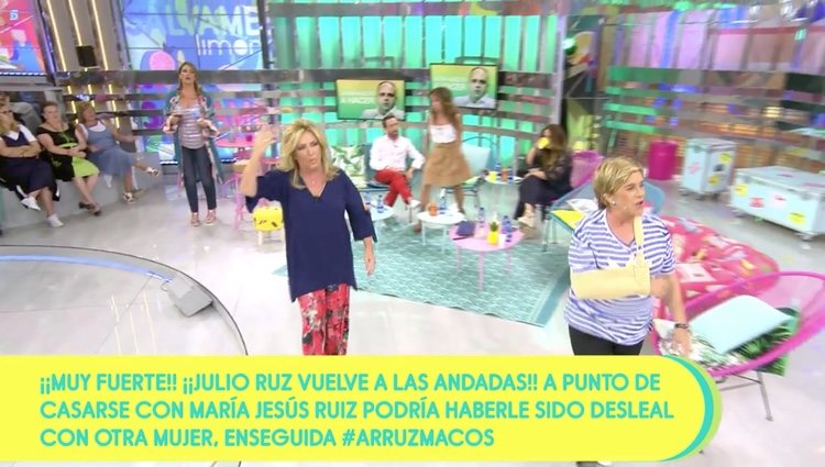 Los colaboradores de 'Sálvame' abandonan el plató / Telecinco.es