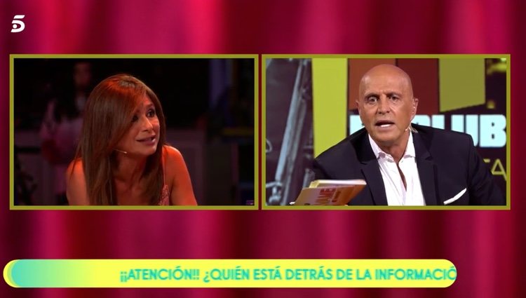 Gema López y Kiko Matamoros discutiendo en 'Sálvame' / Foto: Telecinco.es