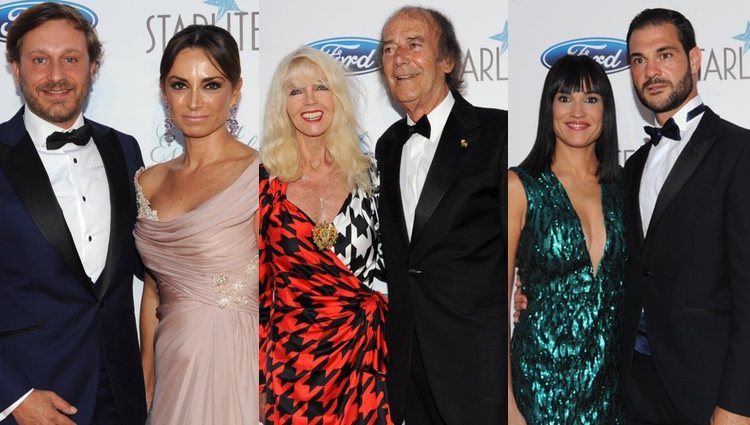 Juan Peña, Gunilla von Bismarck e Irene Villa en la Gala Starlite de Marbella 2018