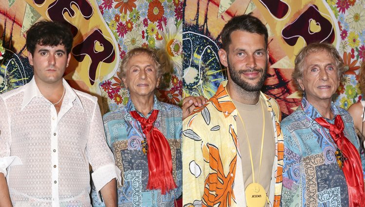 Los diseñadores Palomo Spain y Simón Jacquemus en el photocall de la fiesta