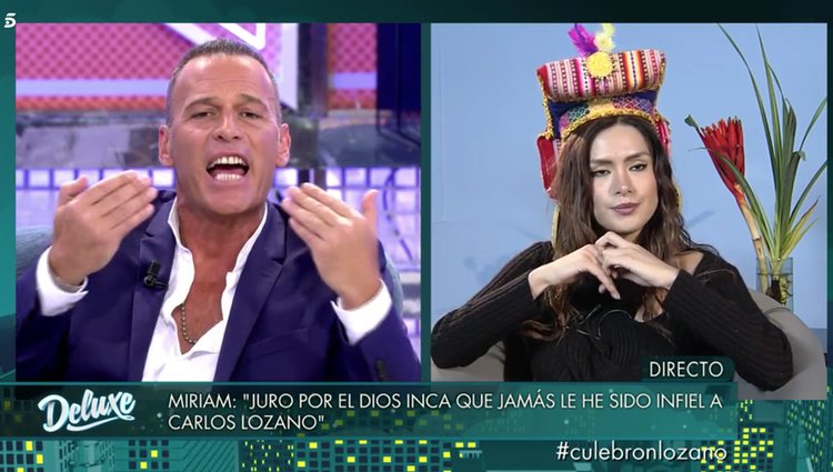 La expareja se enzarzó en una gran bronca en directo / Foto: Telecinco.es