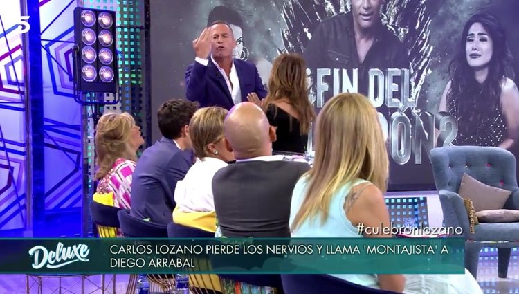 Carlos Lozano discutiendo con Diego Arrabal / Foto: Telecinco.es