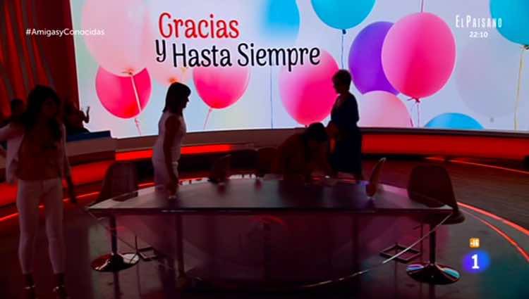 Momento en el que se apagaron las luces del plató / RTVE.es