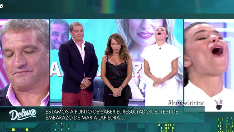 La pareja se disgustó al ver que el resultado no era positivo / Foto: Telecinco