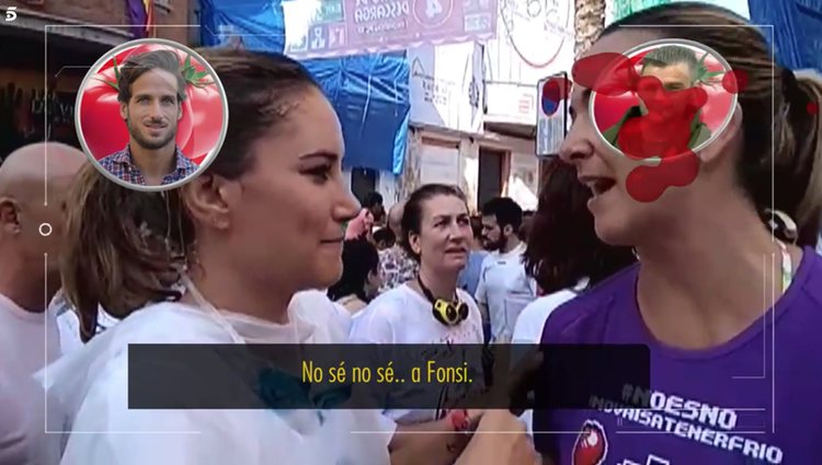 Fonsi Nieto y Feliciano López también se llevaron algún tomatazo / Foto: Telecinco.es