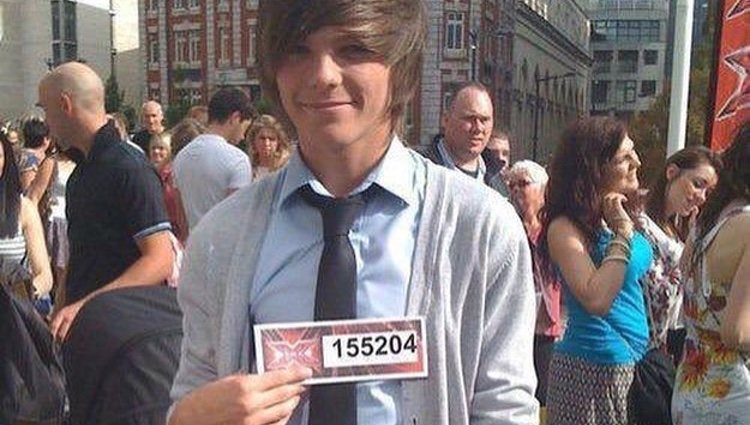 Louis Tomlinson en el cásting de 'Factor X' en 2010 / Instagram 