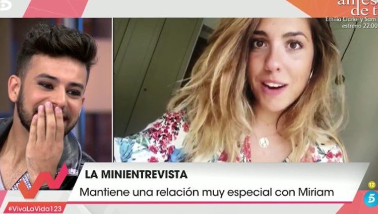 Miriam sorprendió a Agoney con unas palabras e cariño / Foto: Telecinco