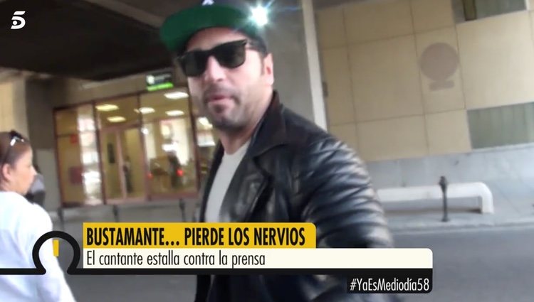 David Bustamante enfadado en 'Ya es mediodía'/ Foto: Telecinco.es