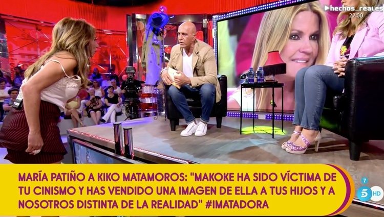 Kiko Matamoros y María Patiño hablan cara a cara / Foto: telecinco.es