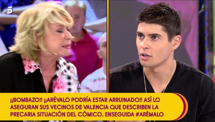 Mila Ximénez discutiendo con Javier Tudela / Foto: Telecinco.es