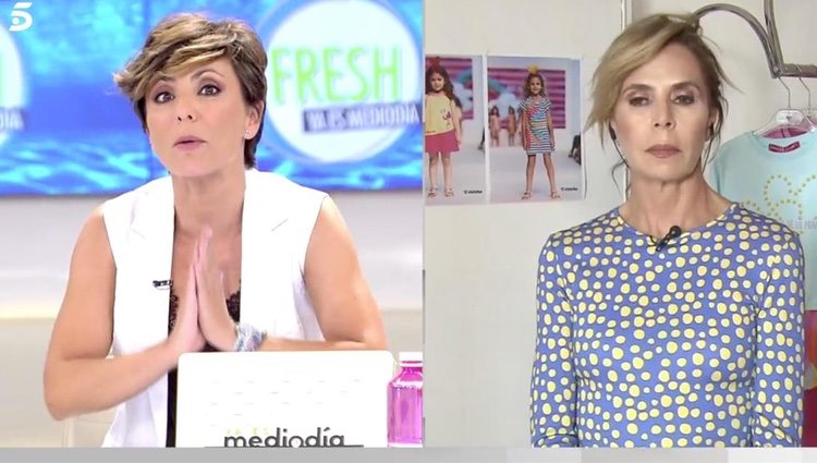 Ágatha Ruiz de la Prada hablando del vestido / Foto: telecinco.es