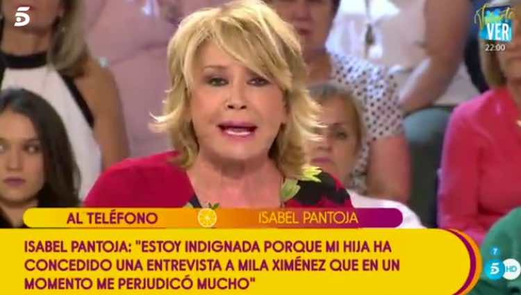 Pantoja no colgó a pesar de pedírselo su hijo / Telecinco.es