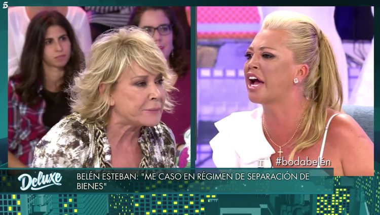 Belén Esteban se enfrentó duramente a sus compañeros / FOTO: Telecinco.es