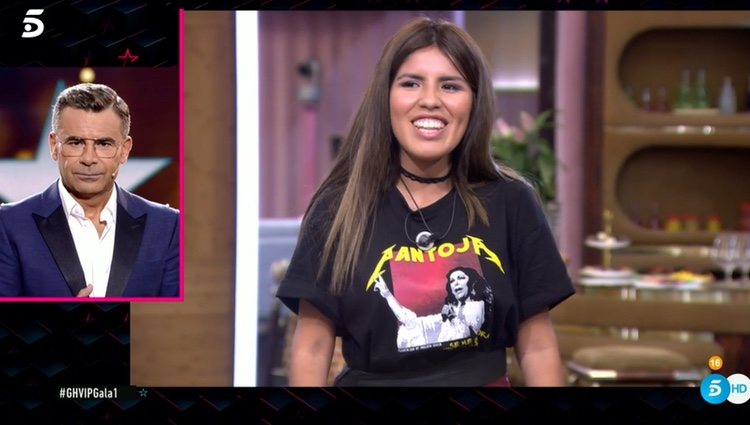 Chabelita Pantoja con la camiseta de su madre / Foto. telecinco.es