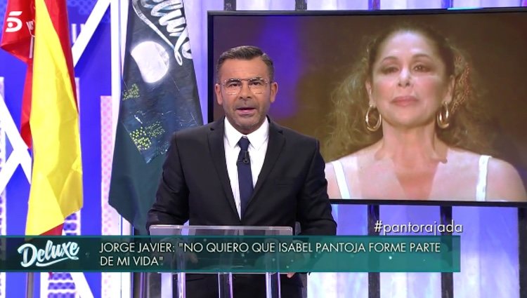 Jorge Javier Vázquez en el ya famoso atril / Foto: Telecinco.es