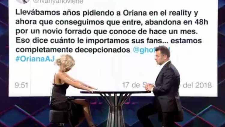 Los fans de Oriana están muy decepcionados con su decisión | telecinco.es