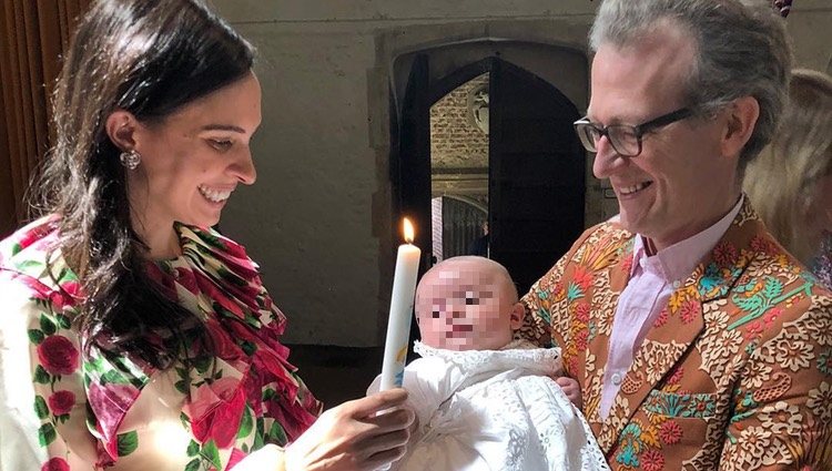 Ashley Hicks y Kata de Solis en el bautizo de su hijo, Caspian / Instagram