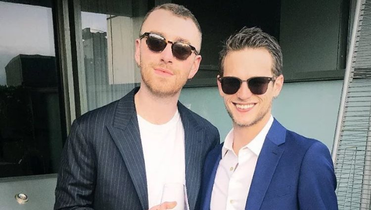 Sam Smith y Brando Flynn cuando todavía estaban juntos / Instagram