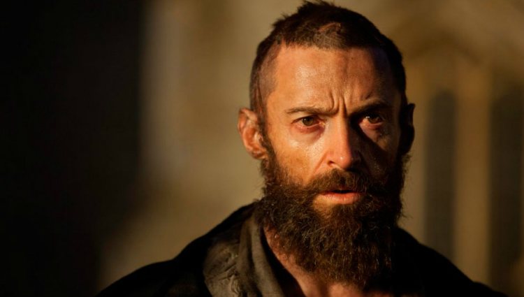 Hugh Jackman como Jean Valjean en la película 'Los Miserables'