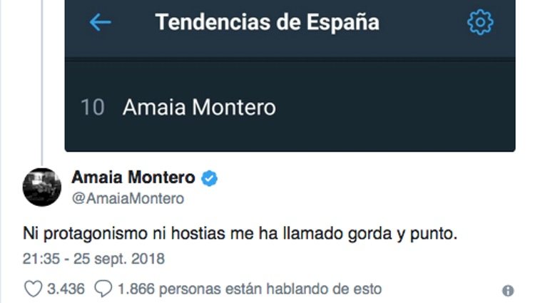 La exvocalista de la Oreja de Van Gogh ve como una ofensa el comentario de Malú y así lo ha hecho saber / Twitter