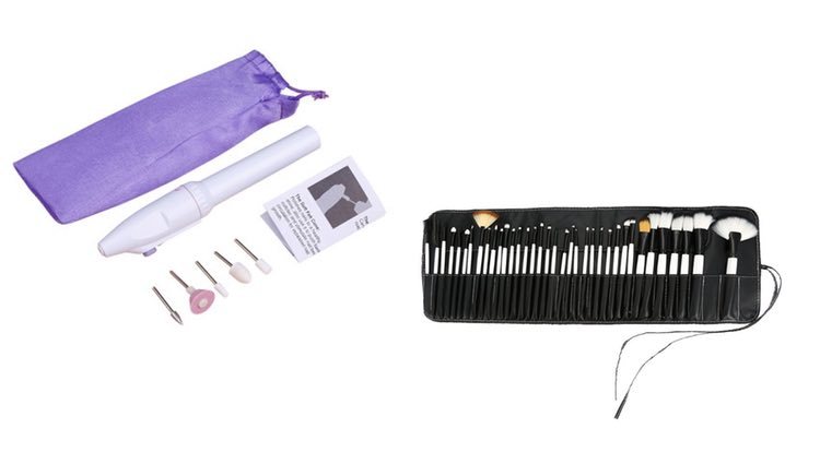 Kit de manicura y set de brochas