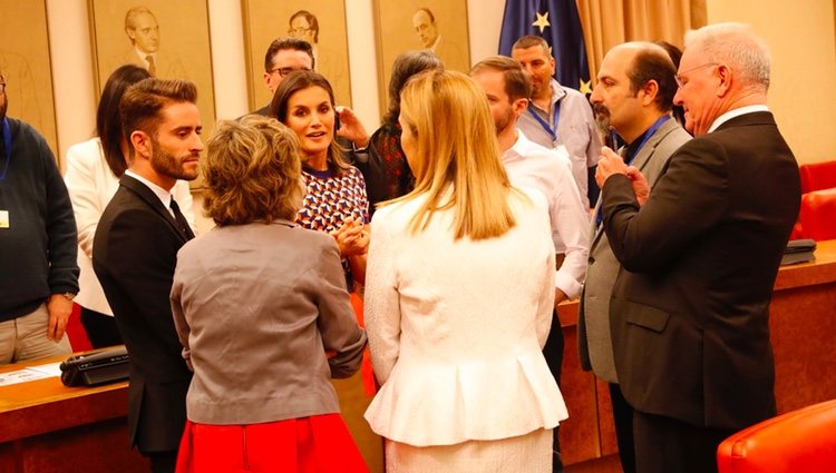 La Reina Letizia y Pelayo Díaz en el acto instutucional del Día Mundial de la Salud Mental