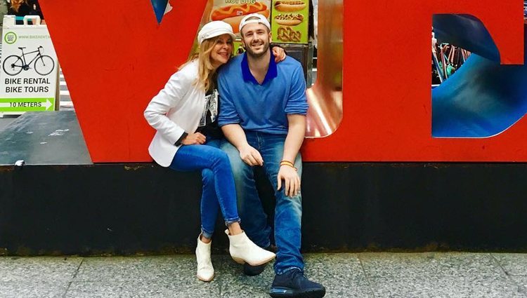 Ana Obregón y Álex Lequio en Nueva York / Foto: Instagram