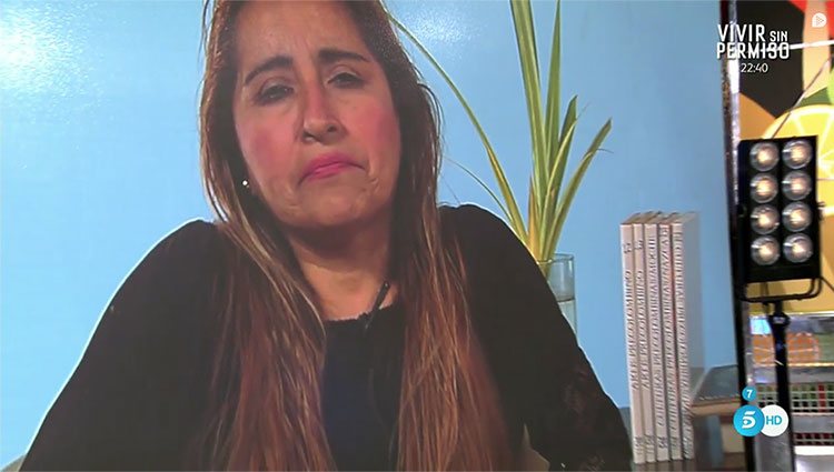 Haydée, la madre de Miriam Saavedra en 'Sálvame' / Telecinco.es