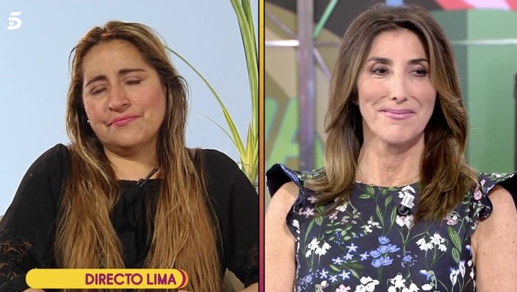 La presentadora no pudo evitar reírse ante las palabra que la concursante utilizó para dirigirse a su madre - Telecinco.es