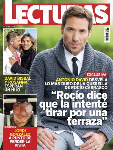 Antonio David Flores en la portada de la revista Lecturas