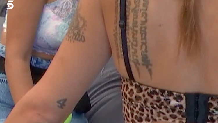 El tatuaje de Techi / Foto: telecinco.es