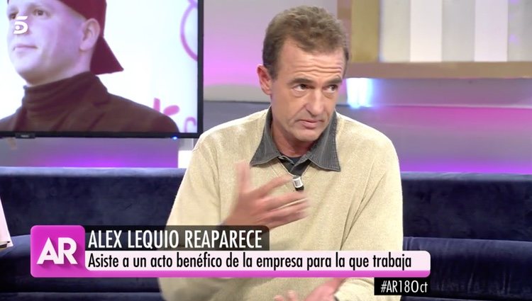 Alessandro Lequio hablando de su hijo en 'El programa de AR'/ Foto: Telecinco