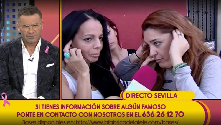 Inma Cuevas y Lisa, su vecina en directo en 'Sálvame'